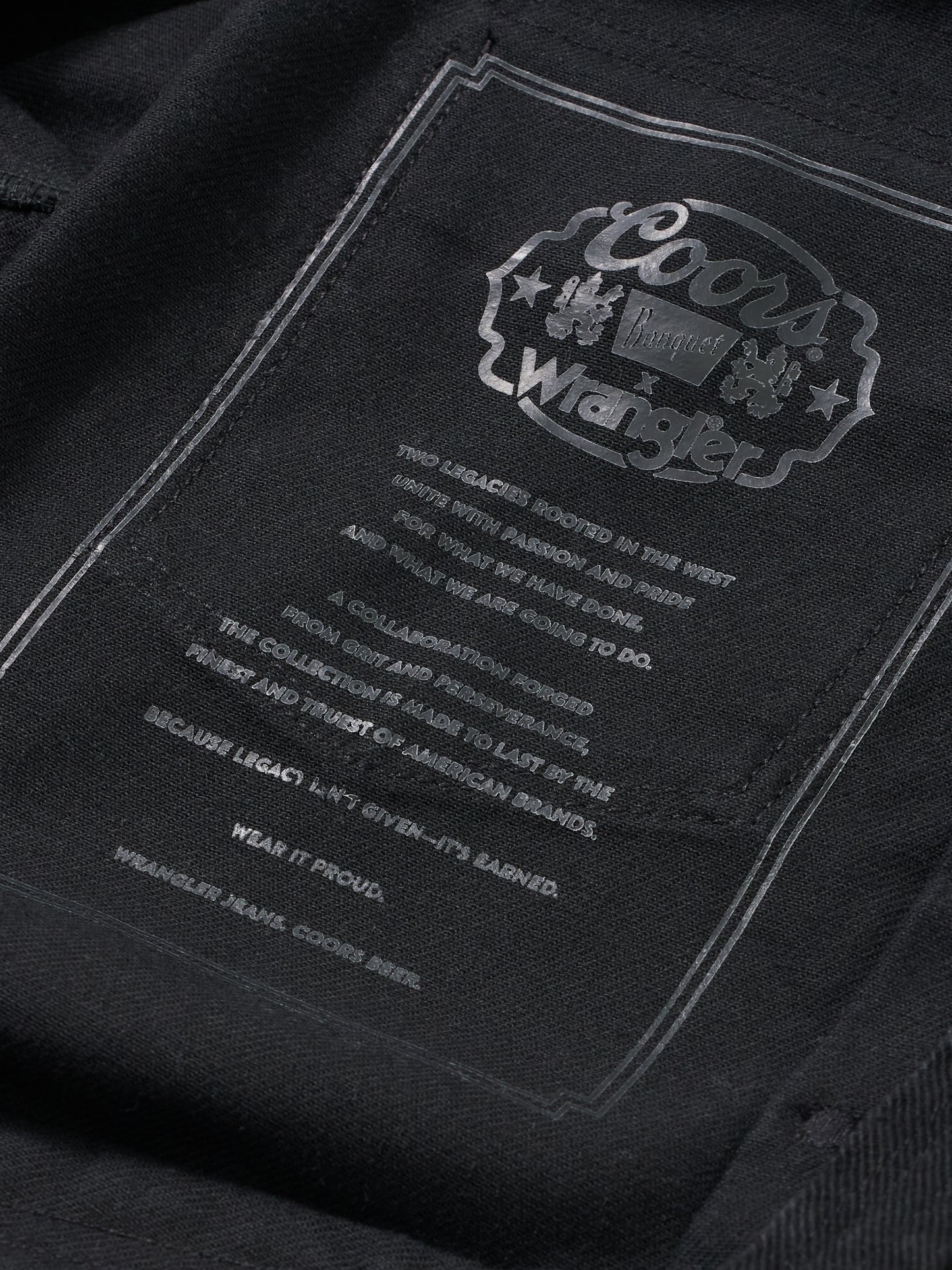 Coors Banquet x Wrangler Black Pinnacle Jacket