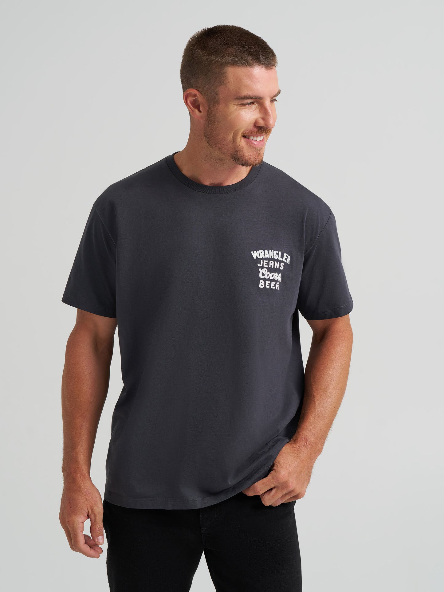 Coors Banquet x Wrangler Black Tee