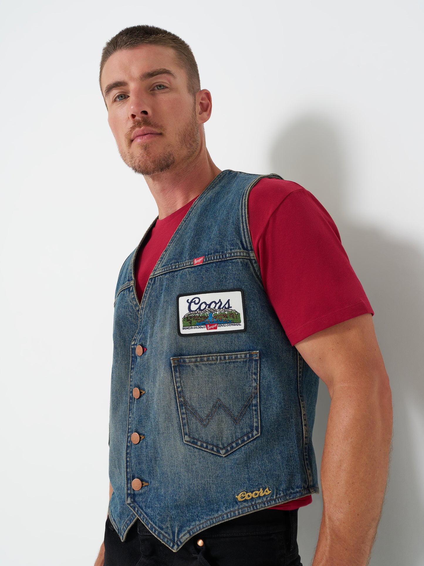 Coors Banquet x Wrangler Denim Vest