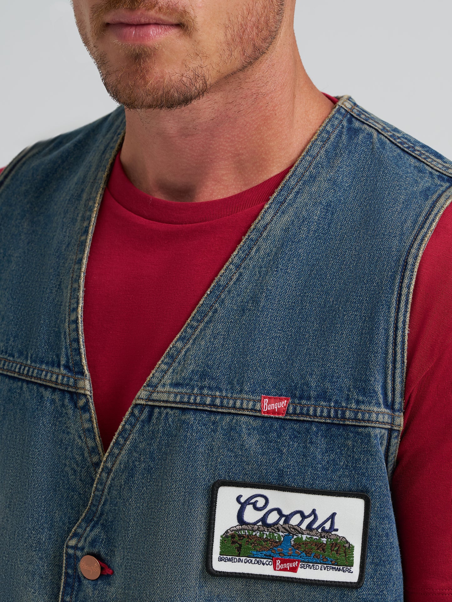 Coors Banquet x Wrangler Denim Vest