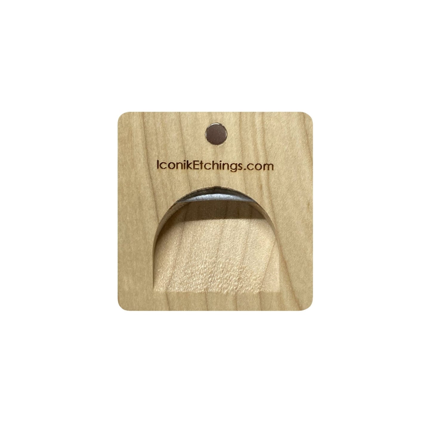 Wood Magnet with Bottle Opener