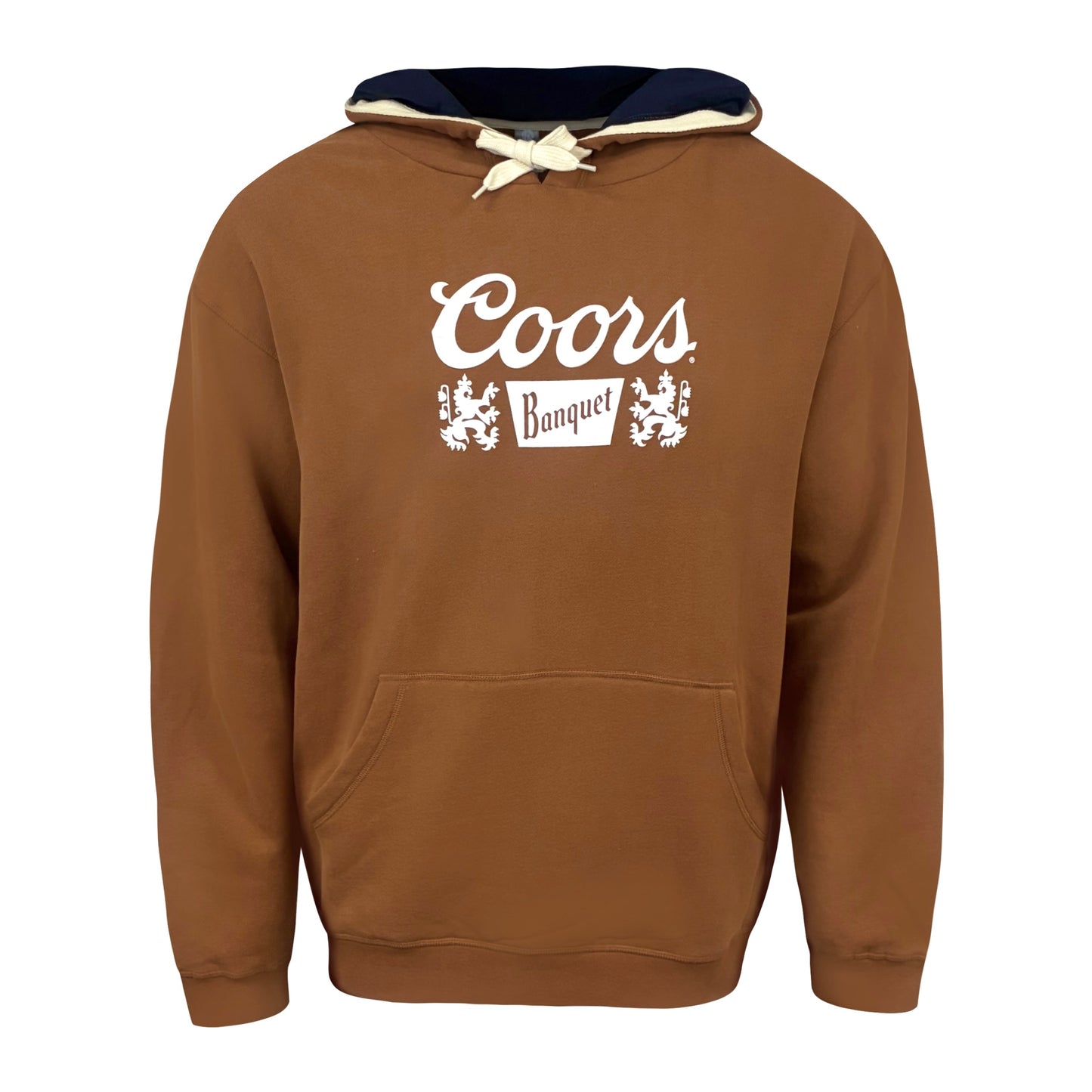 Brown/Navy Hooded Sweatshirt
