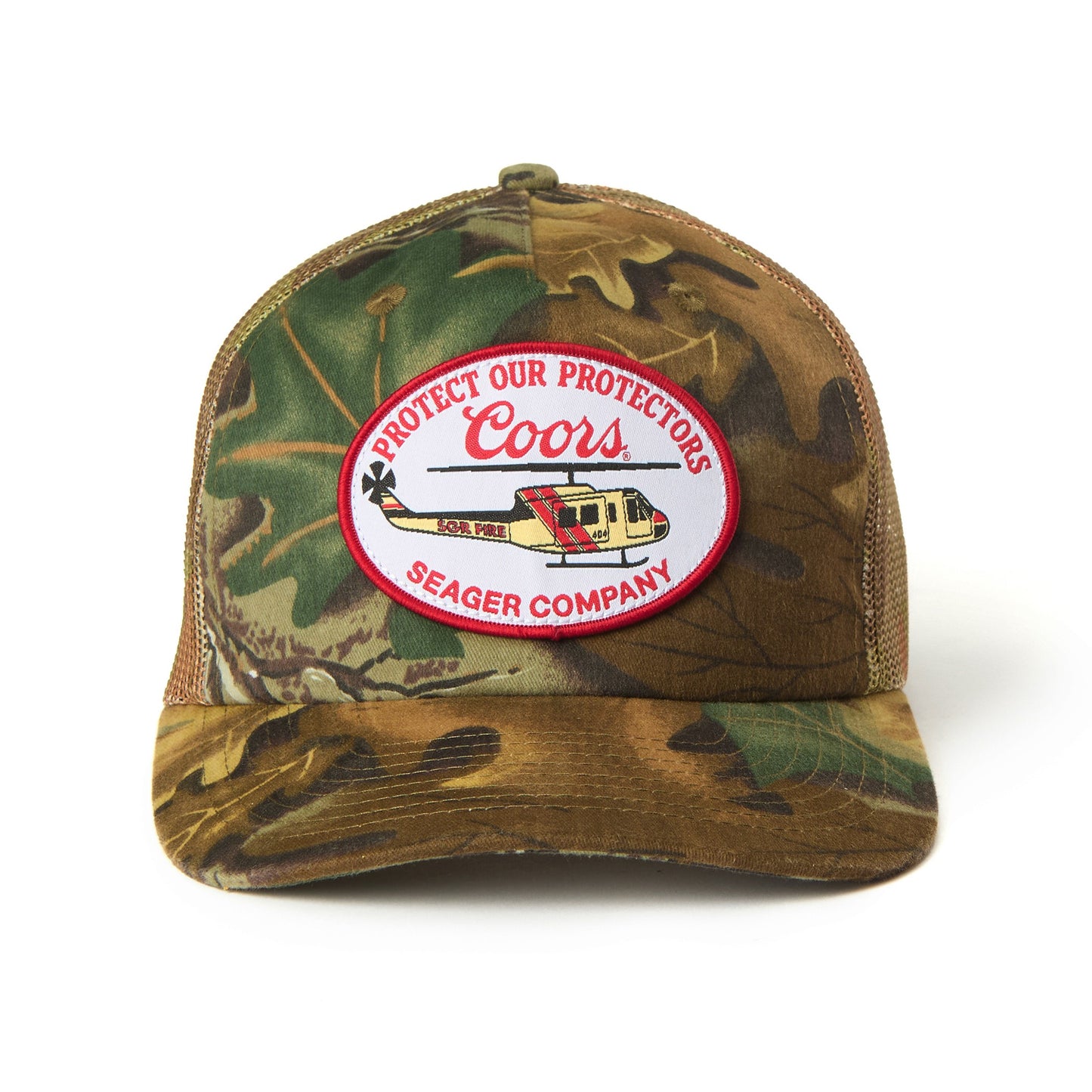 Seager x Coors Banquet Camo Helo Trucker Snapback