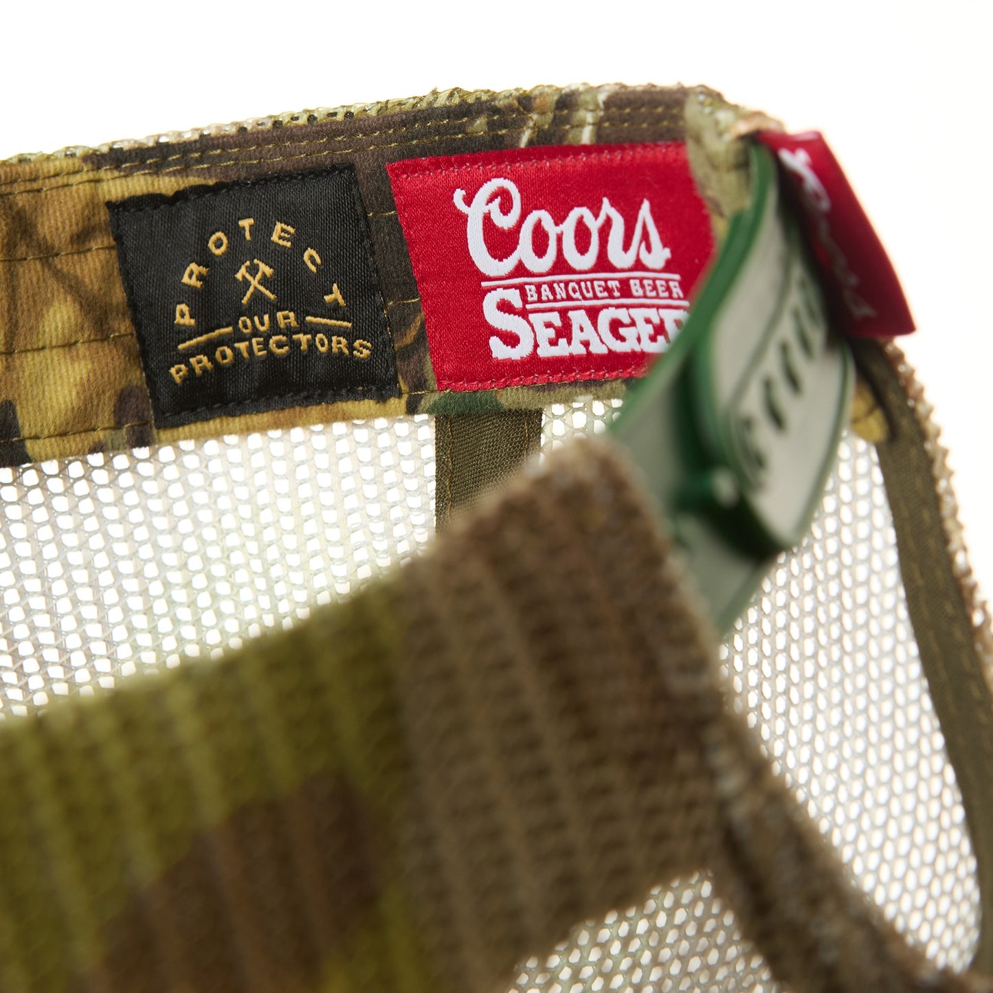 Seager x Coors Banquet Camo Helo Trucker Snapback
