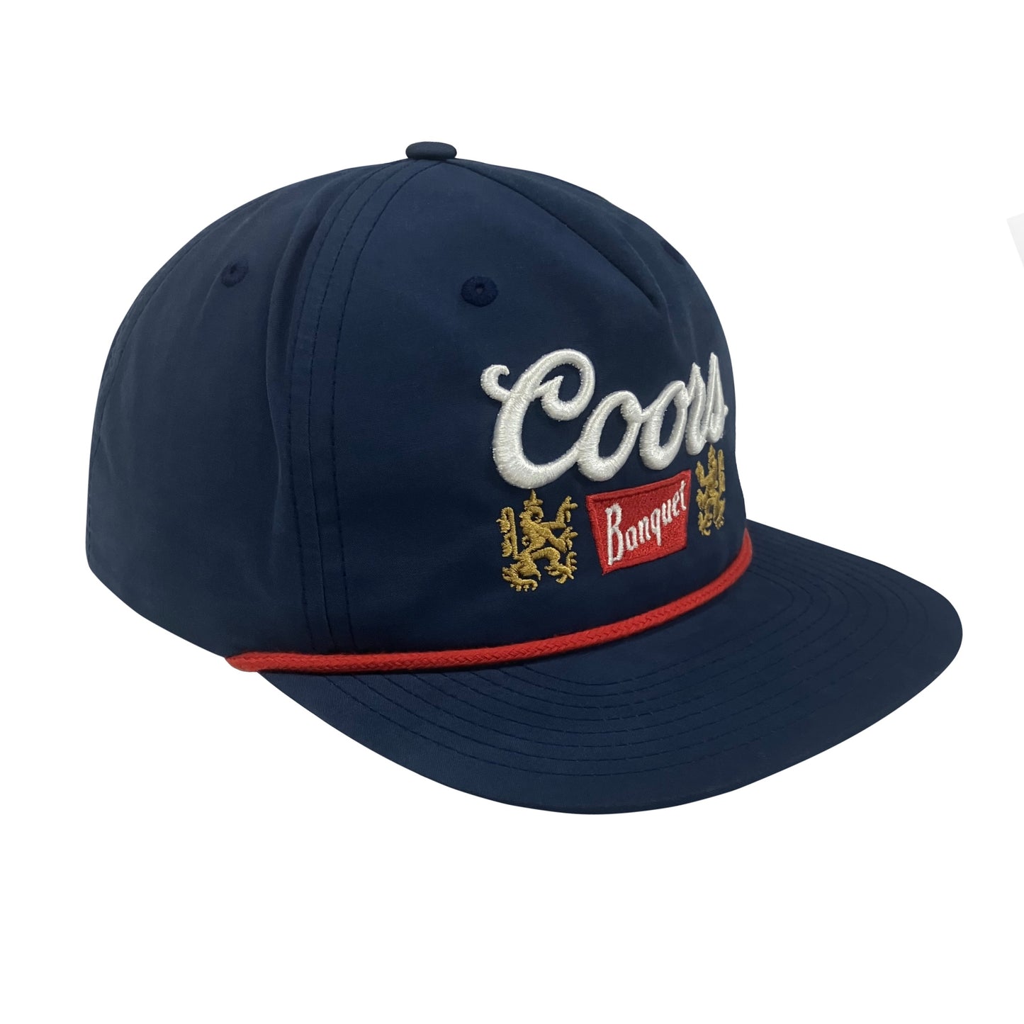 Red Rope Flat Bill Cap