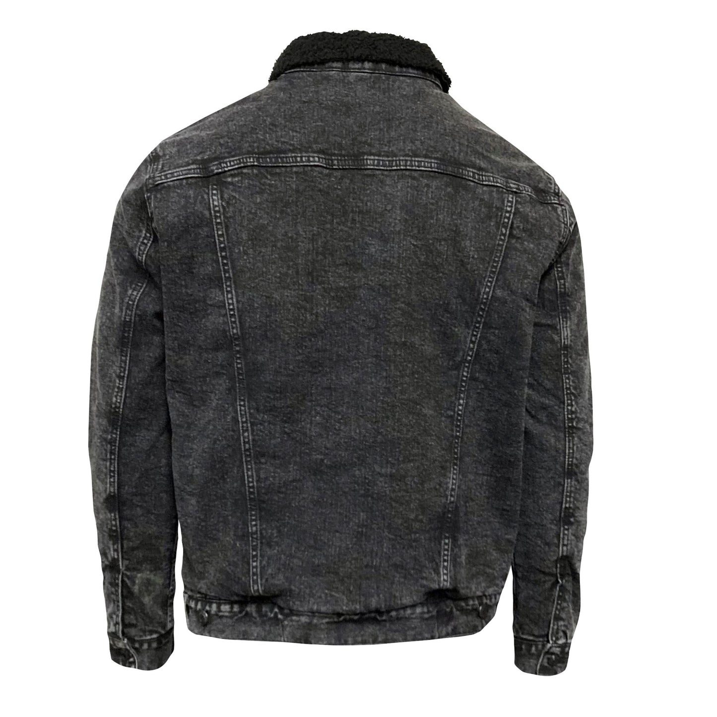 Sherpa-Lined Denim Jacket