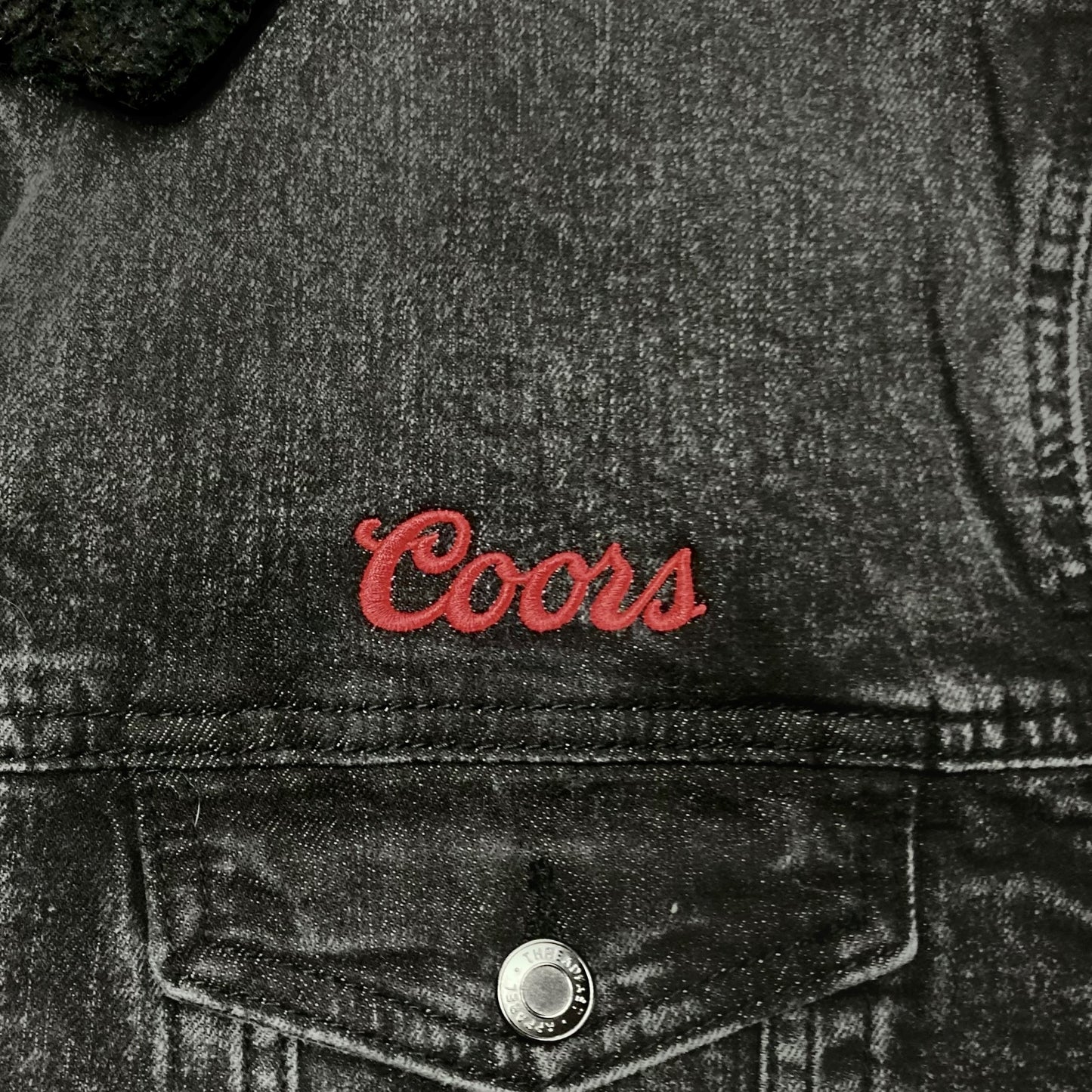 Sherpa-Lined Denim Jacket