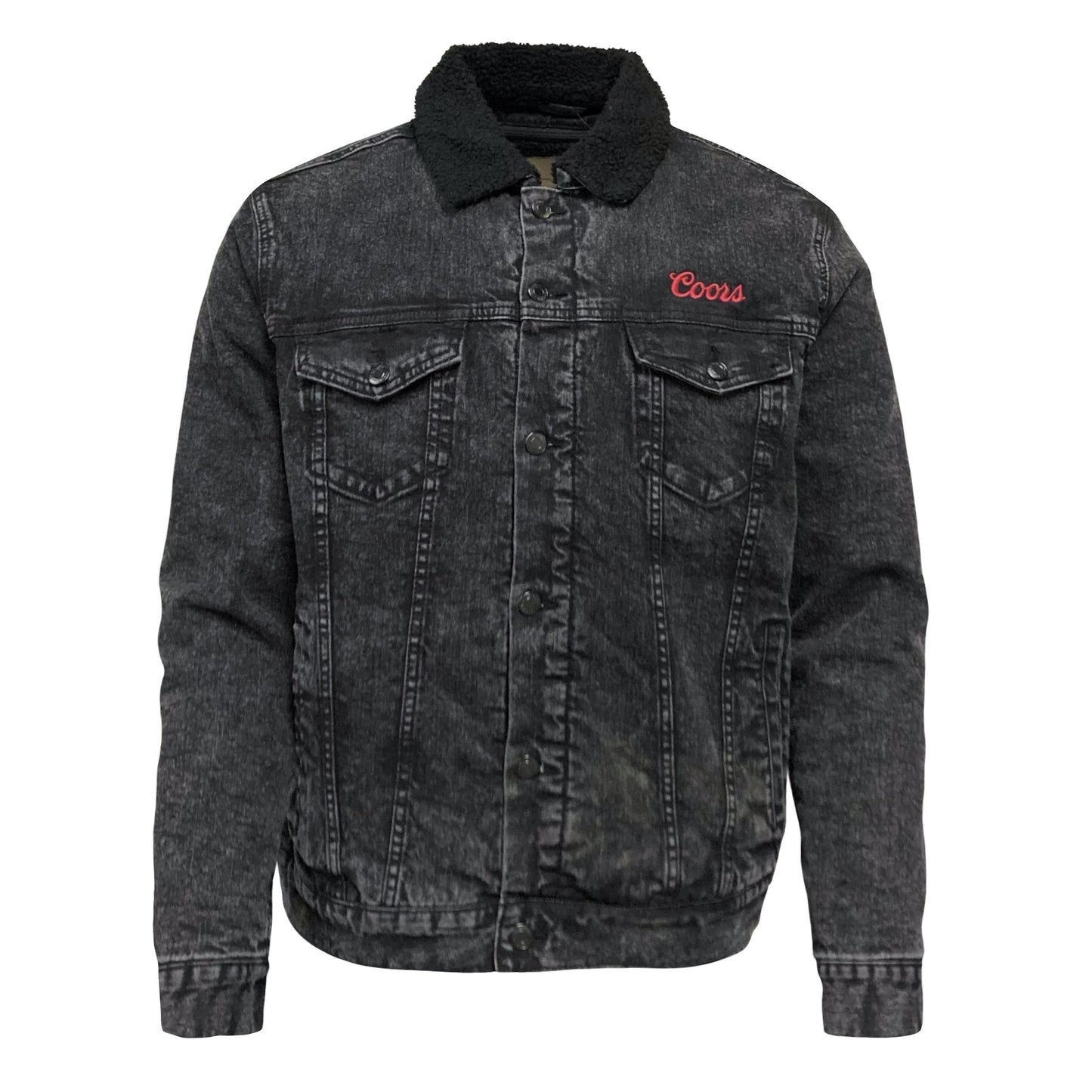Sherpa-Lined Denim Jacket
