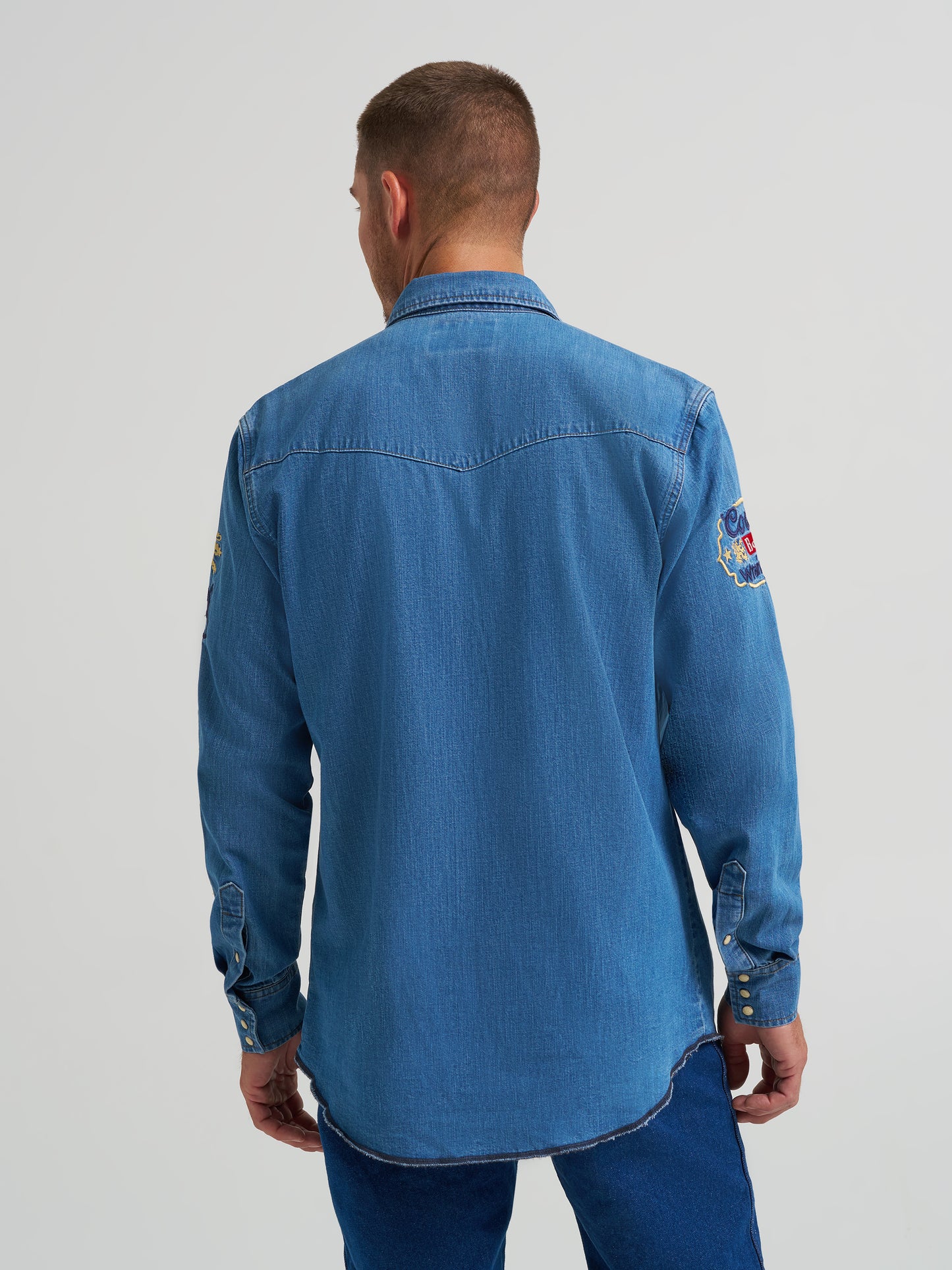 Coors Banquet x Wrangler Long Sleeve Denim Shirt