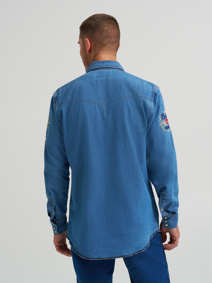 Coors Banquet x Wrangler Long Sleeve Denim Shirt