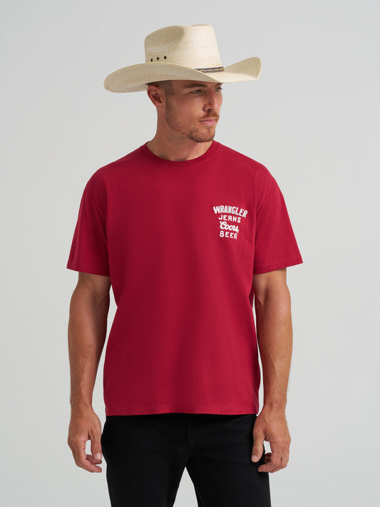 Coors Banquet x Wrangler Red Tee