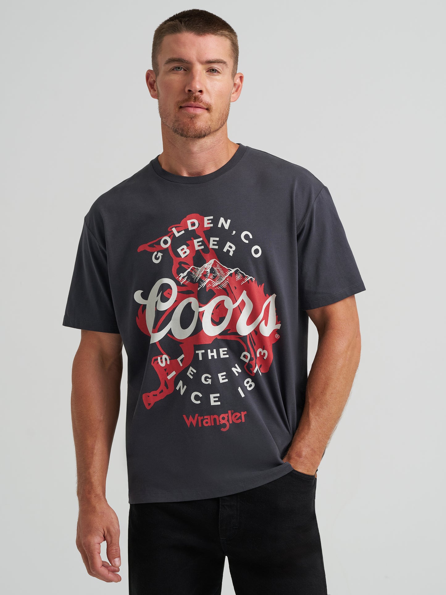 Coors Banquet x Wrangler Not My First Banquet Tee