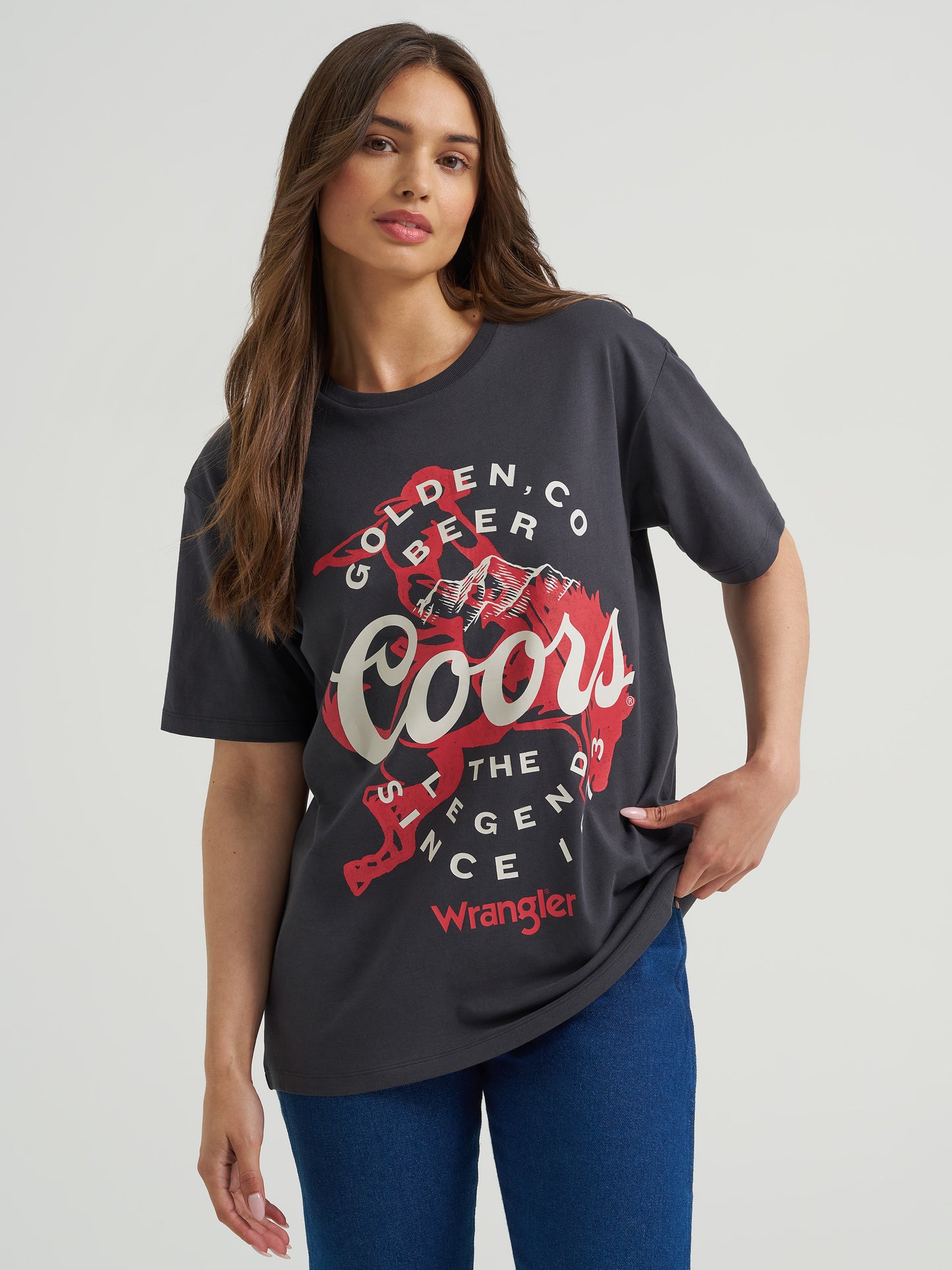 Coors Banquet x Wrangler Not My First Banquet Tee