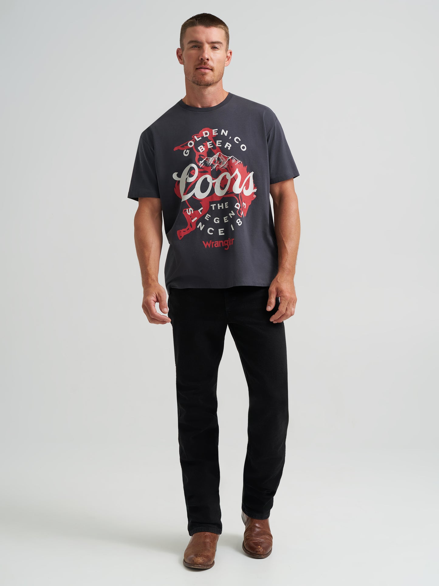 Coors Banquet x Wrangler Not My First Banquet Tee
