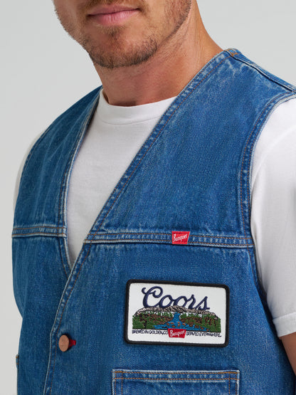 Coors Banquet x Wrangler Denim Vest