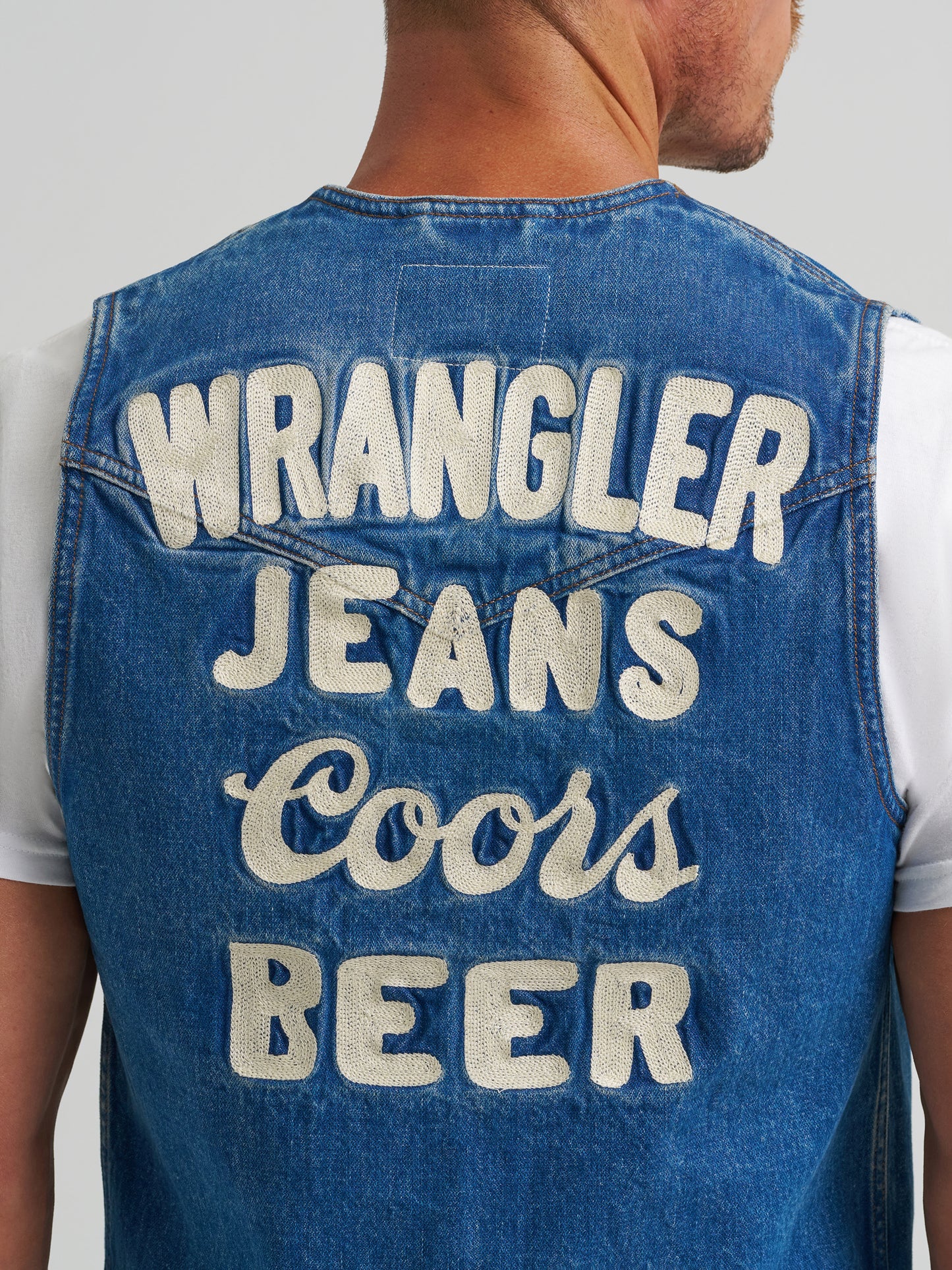 Coors Banquet x Wrangler Denim Vest
