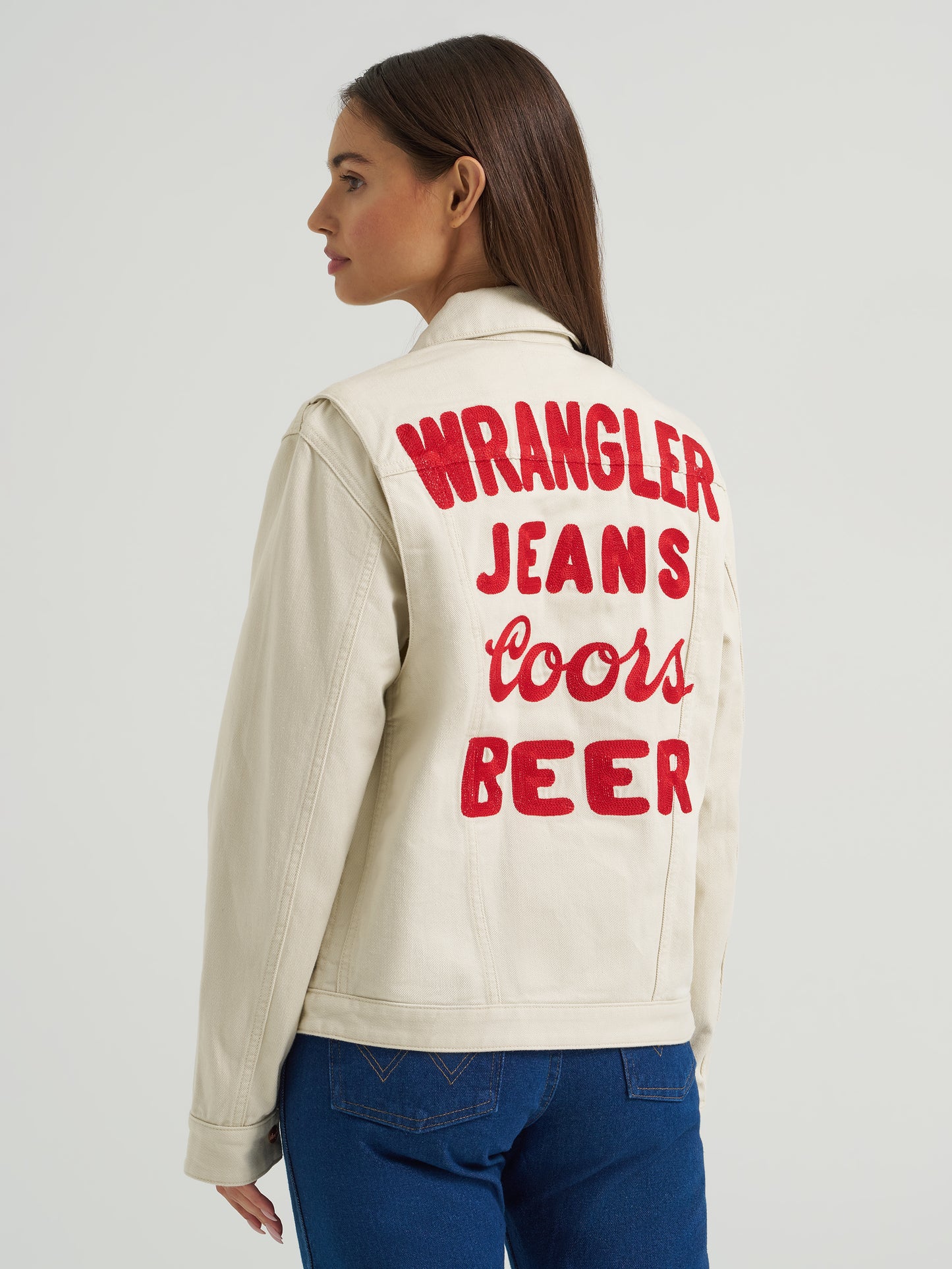 Coors Banquet x Wrangler White Pinnacle Jacket