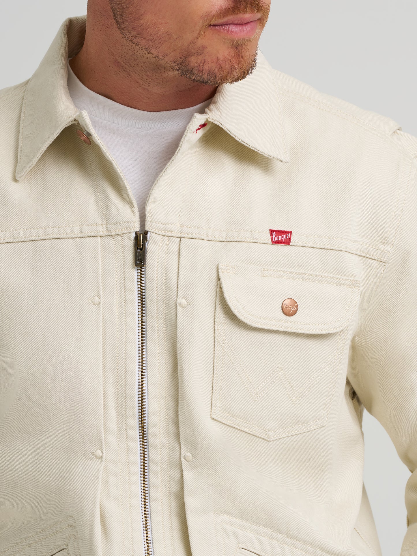 Coors Banquet x Wrangler White Pinnacle Jacket