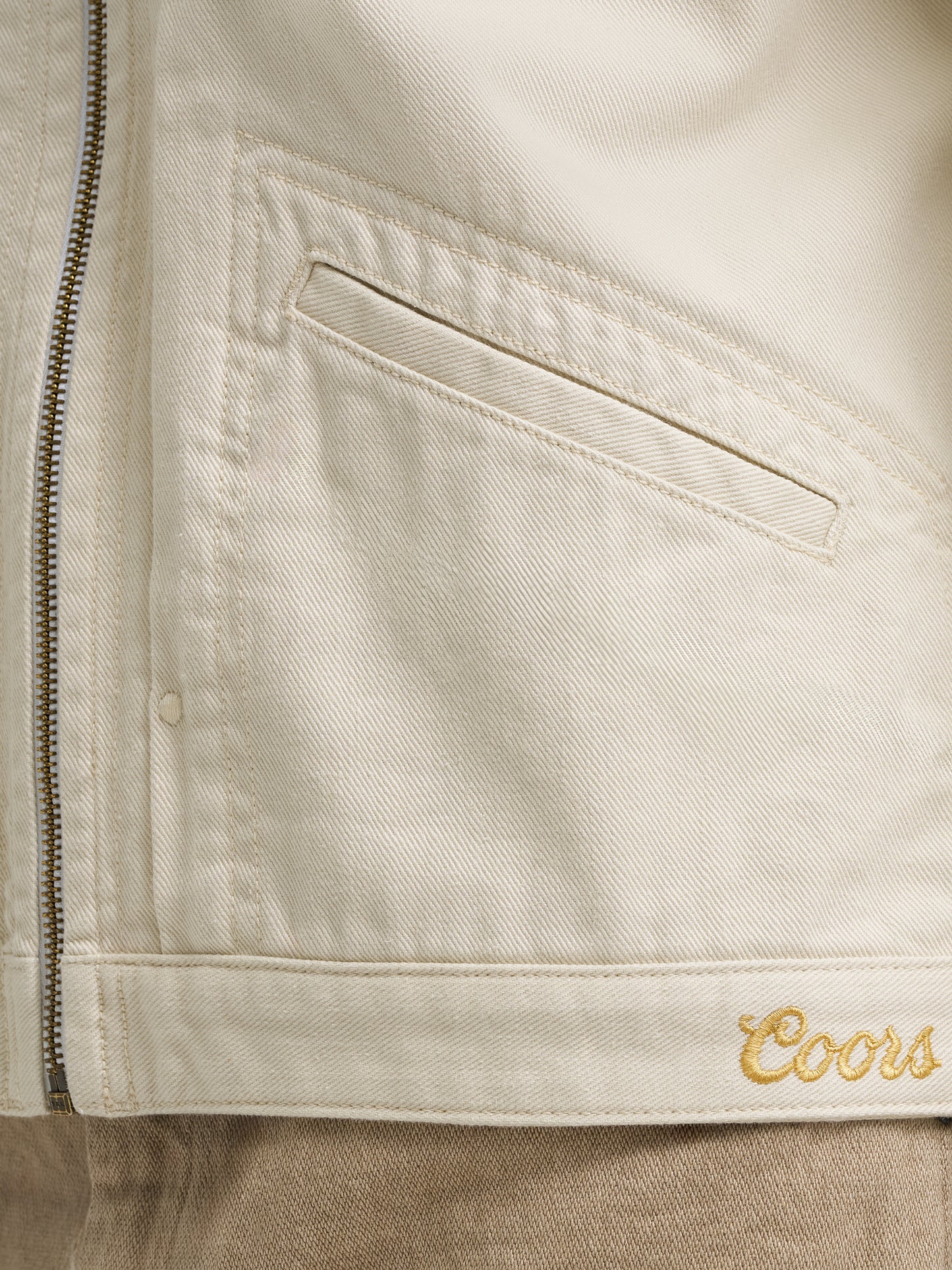 Coors Banquet x Wrangler White Pinnacle Jacket