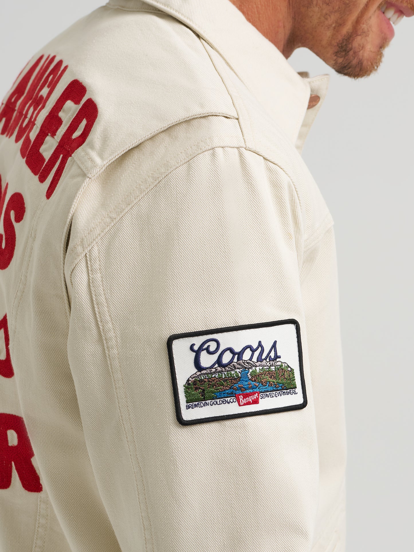 Coors Banquet x Wrangler White Pinnacle Jacket