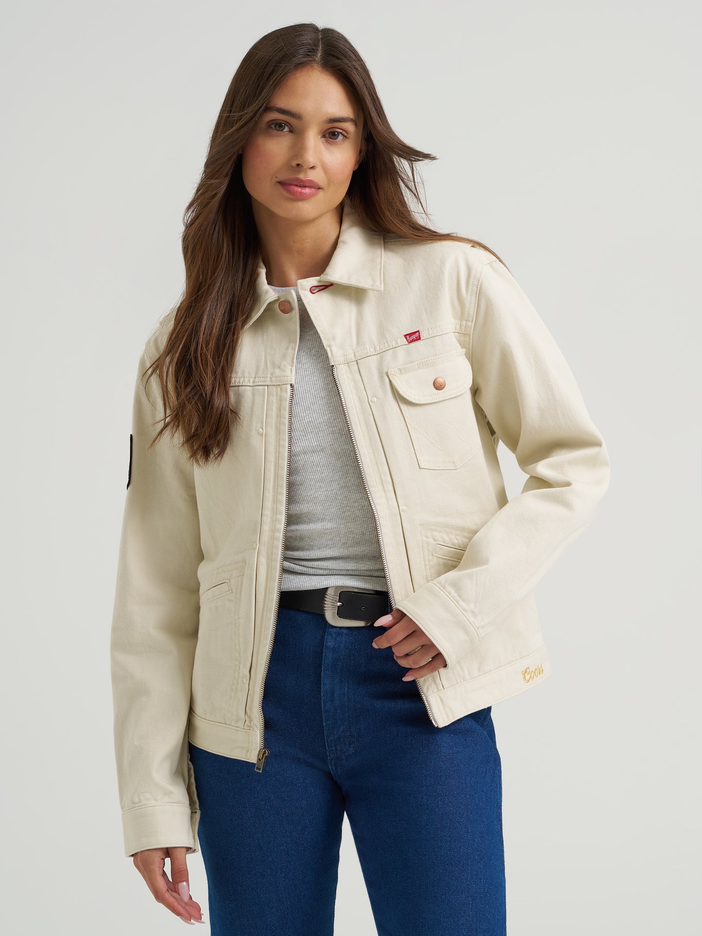 Coors Banquet x Wrangler White Pinnacle Jacket
