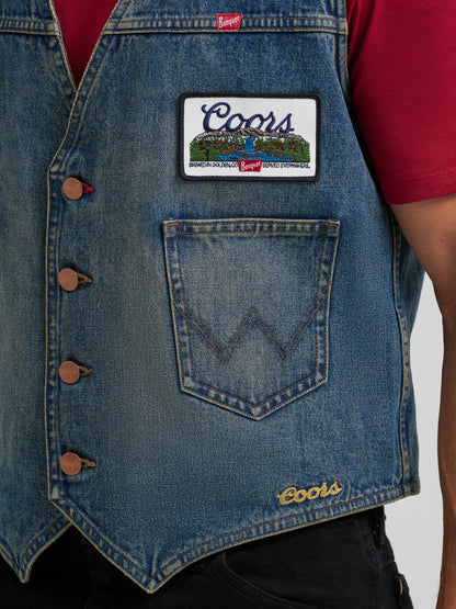 Coors Banquet x Wrangler Denim Vest