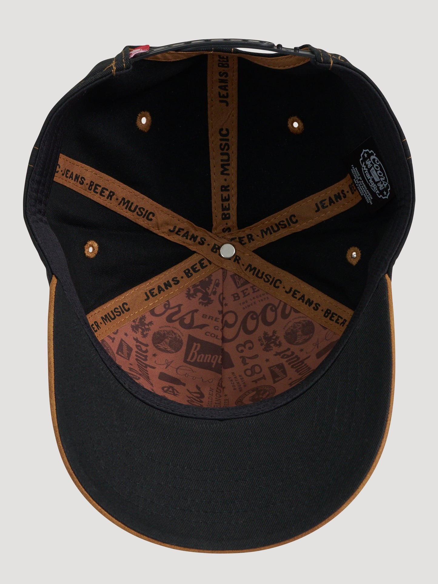 Coors Banquet x Wrangler Faux Leather Patch Cap