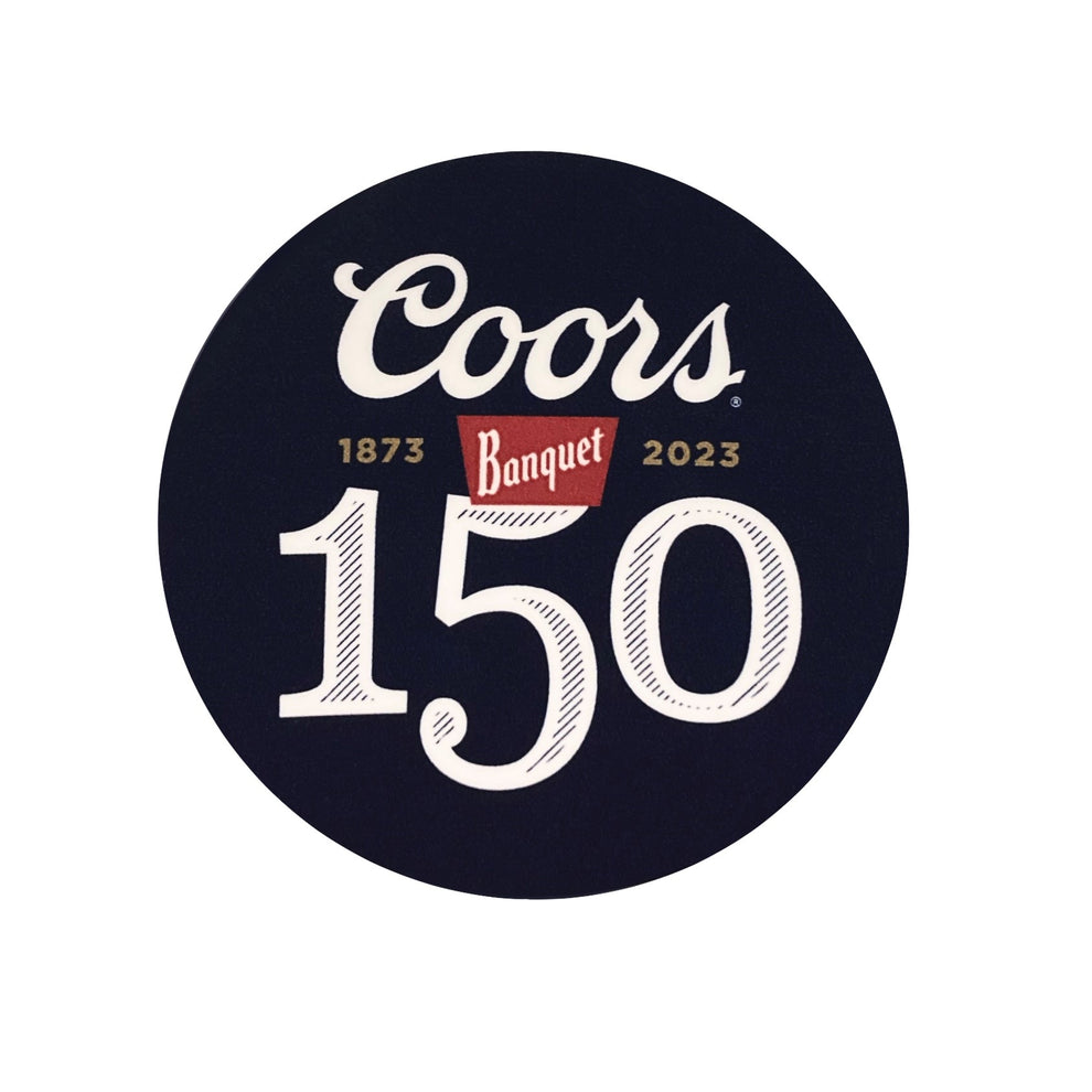 150th Anniversary Sticker Coors Banquet Shop