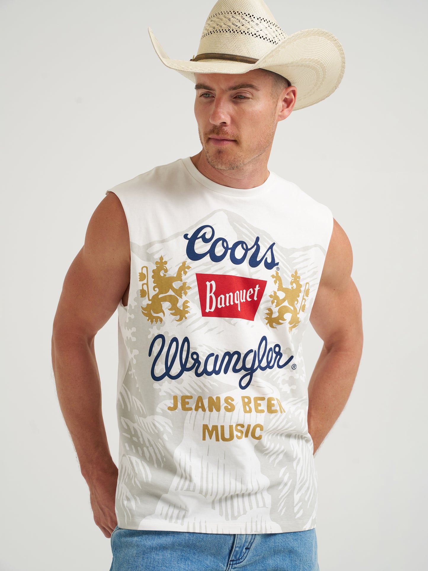 Coors Banquet x Wrangler Cut-Off Vintage Tank