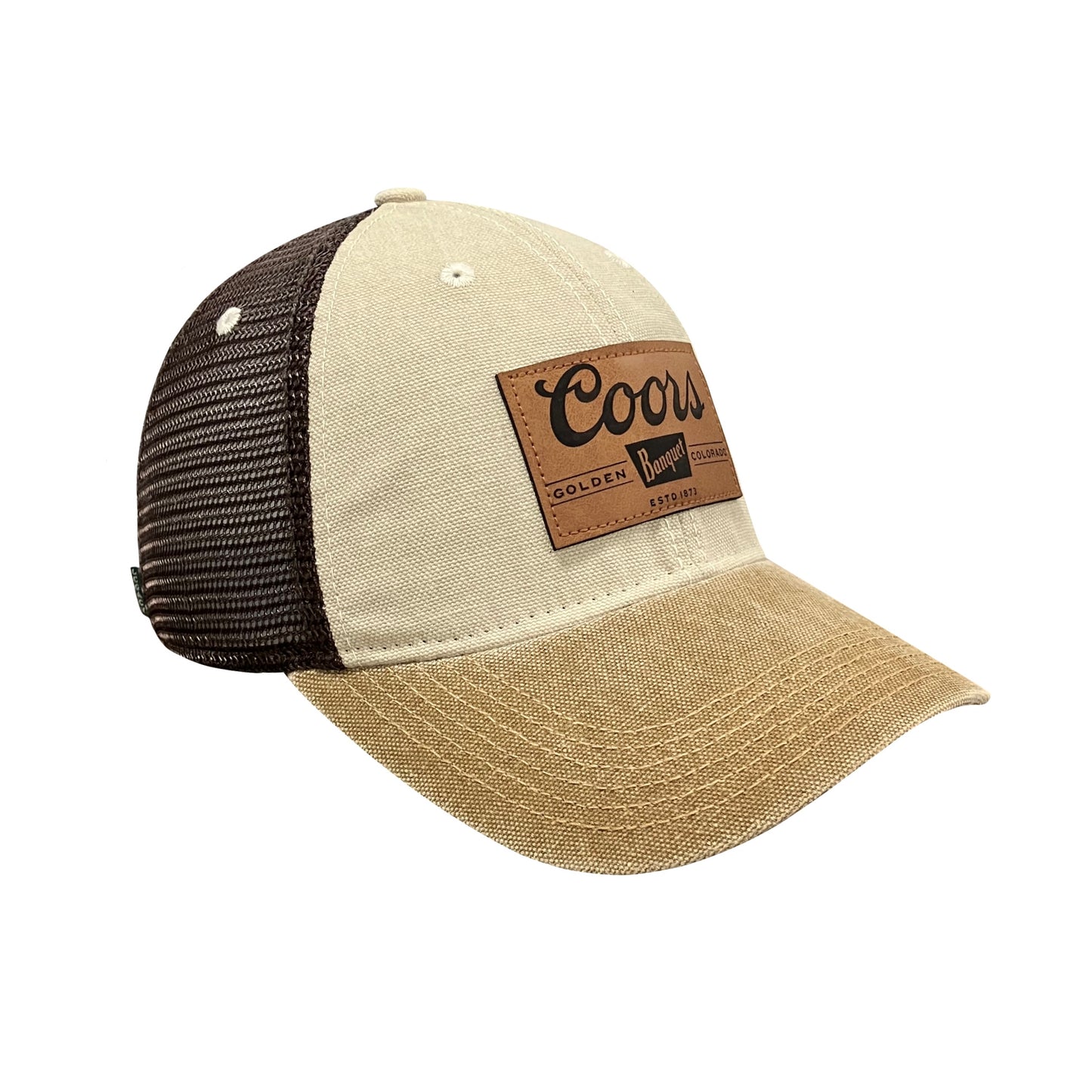 Leather Patch Trucker Cap