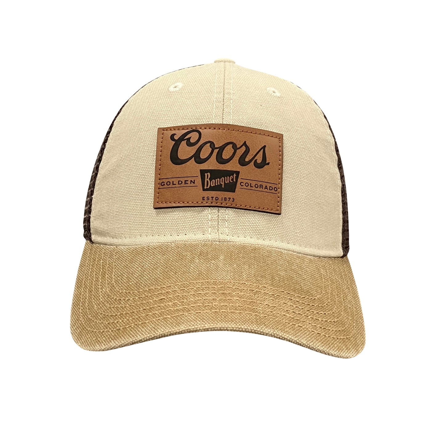 Leather Patch Trucker Cap