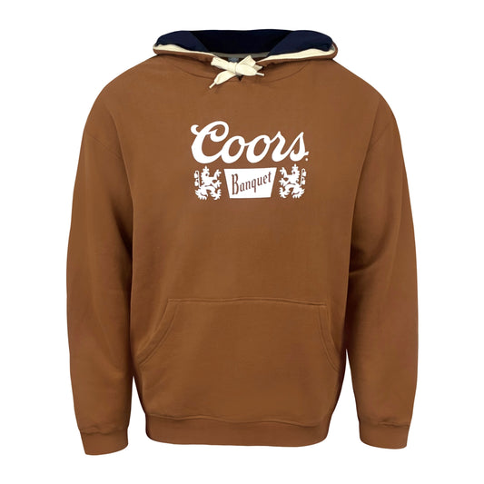 Brown/Navy Hooded Sweatshirt