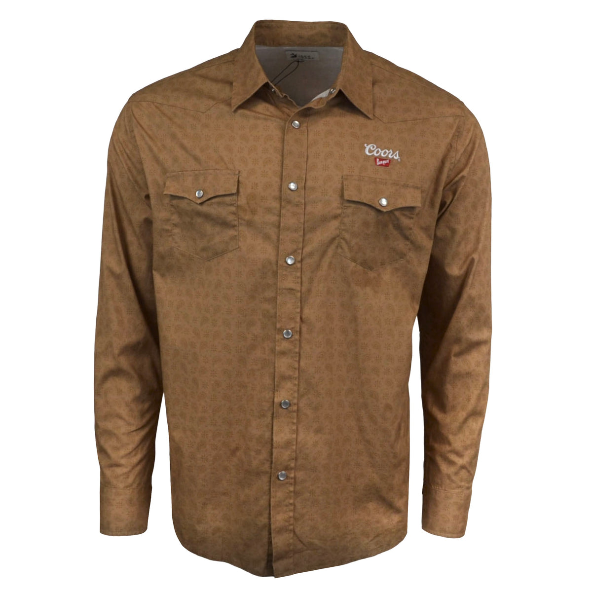 Tan Long Sleeve Camp Shirt