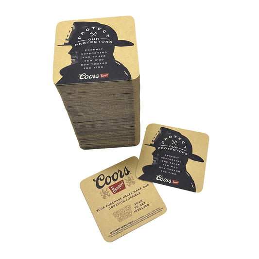 Protect Our Protectors Cardboard Coaster 125/Pack