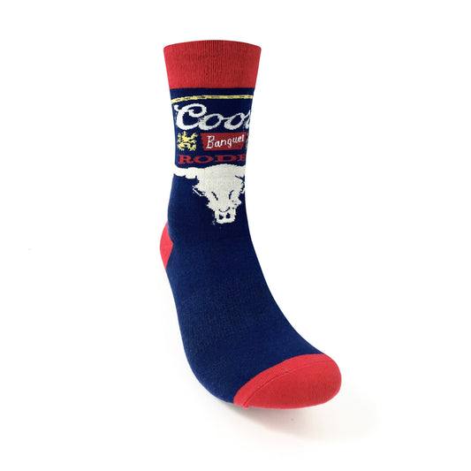 Navy Rodeo Sock