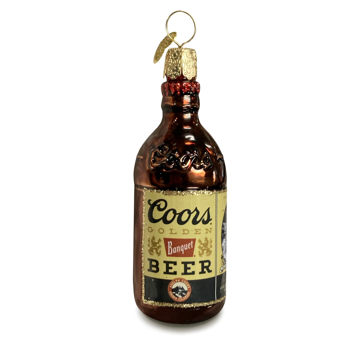 Glass Stubby Bottle Ornament