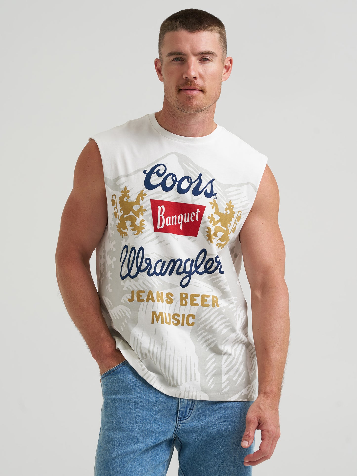 Coors Banquet x Wrangler Cut-Off Vintage Tank