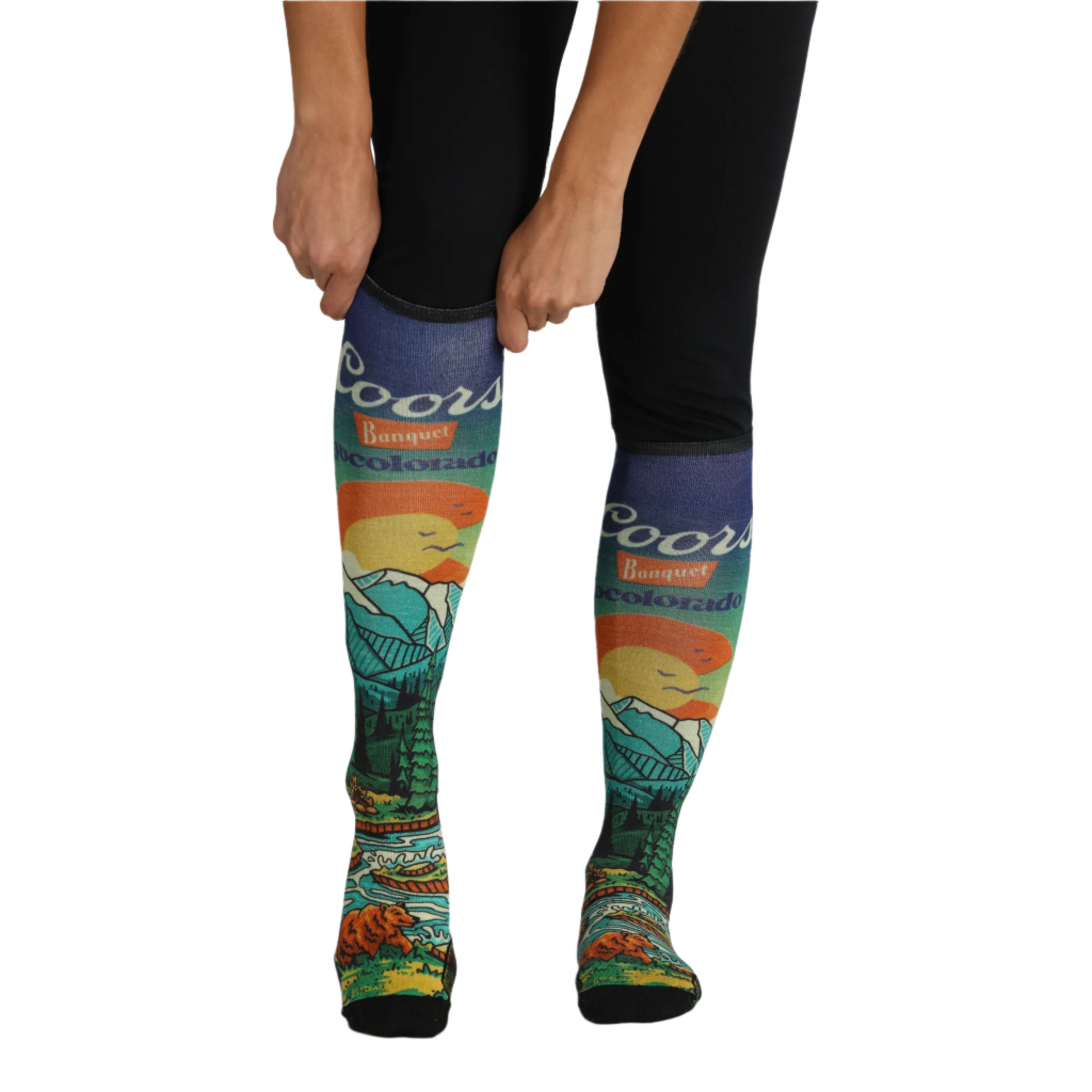 k2 coors light ski socks Coors Banquet x YoColorado Ski Socks